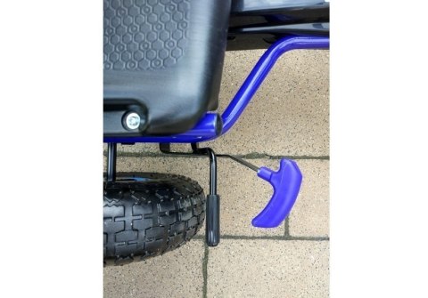Gokart Niebieski A-15 Pompowane Koła LEAN Toys