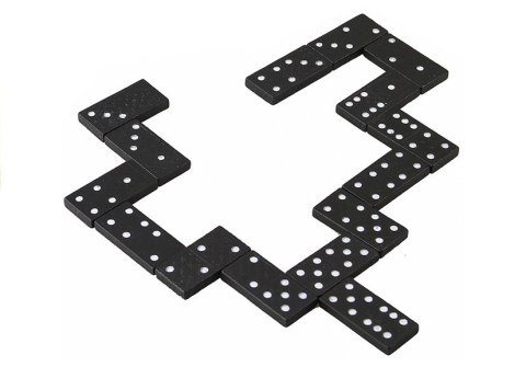 Gra Domino w Drewnianym Pudełku 28 Elementy LEAN TOYS