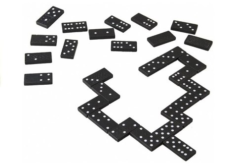 Gra Domino w Drewnianym Pudełku 28 Elementy LEAN TOYS