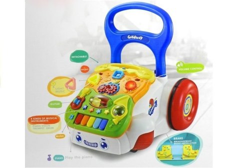 Chodzik Pchacz Dla Dziecka Grający Odpinany Panel LEAN Toys