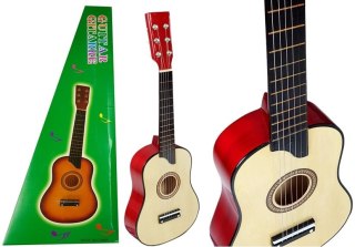 Gitara Drewniana z Kostką Kremowa LEAN Toys
