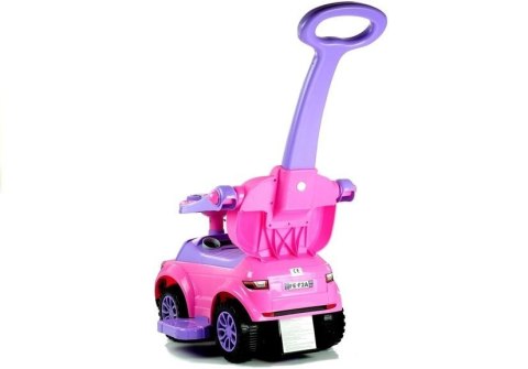 Jeździk z Pchaczem 614W Różowy LEAN CARS