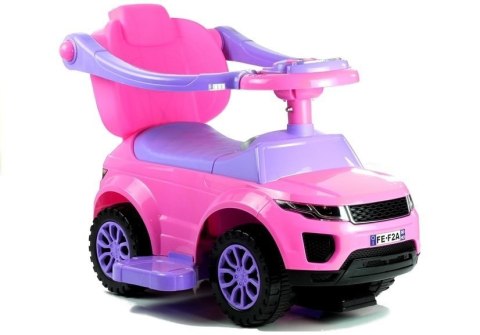 Jeździk z Pchaczem 614W Różowy LEAN CARS