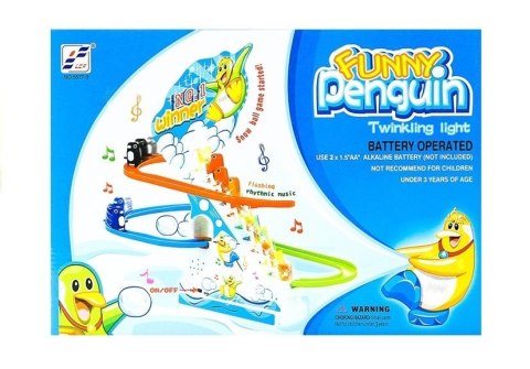 PINGWINY NA RUCHOMYCH SCHODACH ŚWIATŁO MELODIE LEAN Toys