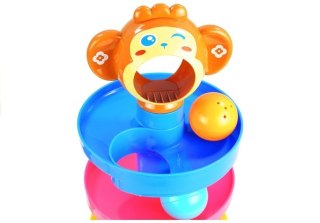 Sorter Edukacyjna Zjeżdżalnia z Małpką Dla Malucha LEAN Toys
