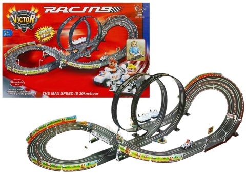 Tor Samochodowy + 2 Auta Mario RC 452cm 20km/h LEAN Toys