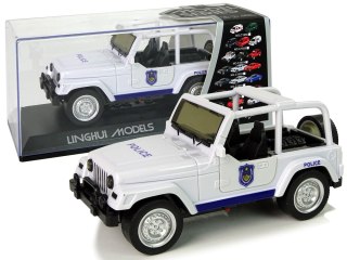 Samochód Terenowy Auto Policyjne Białe LEAN Toys
