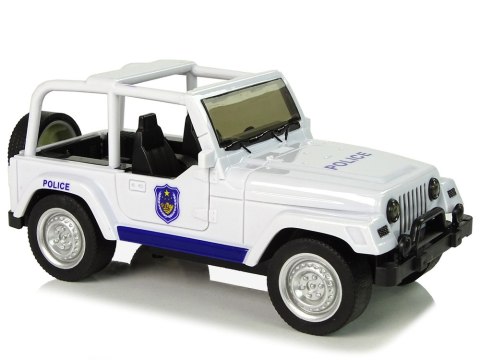 Samochód Terenowy Auto Policyjne Białe LEAN Toys