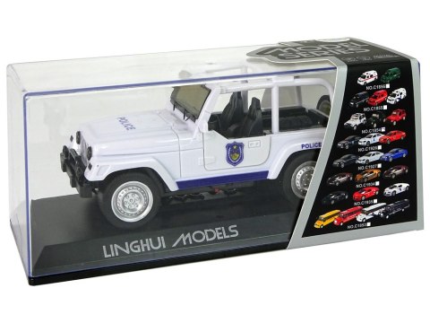 Samochód Terenowy Auto Policyjne Białe LEAN Toys