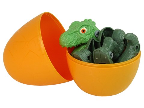 Zestaw Dinozaur Tyranozaur Rex z Jajkiem DIY Śrubokręt Zielony LEAN Toys