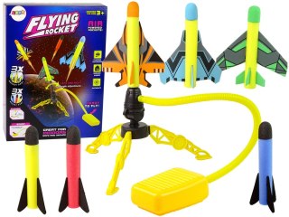 Gra Wyrzutnia Katapulta Rakiet Piankowych Pompka LEAN Toys