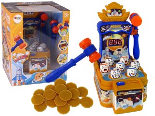 Gra Zręcznościowa Uderz Młotkiem Kosmos Planety Dźwięk LEAN Toys