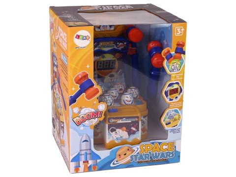 Gra Zręcznościowa Uderz Młotkiem Kosmos Planety Dźwięk LEAN Toys