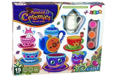 Zestaw Kreatywny Do Herbaty DIY Farby Porcelana LEAN Toys