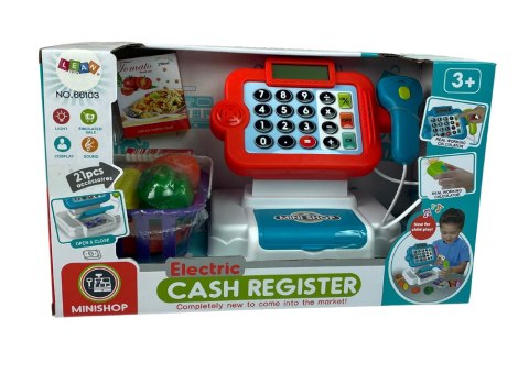 Kasa Fiskalna Dla Dzieci Kalkulator Koszyk Warzywa LEAN Toys