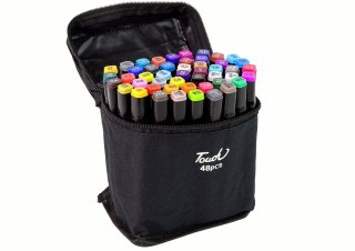 Zestaw Pisaków Markerów 48 Szt Touch Torba Markery Alkoholowe LEAN Toys
