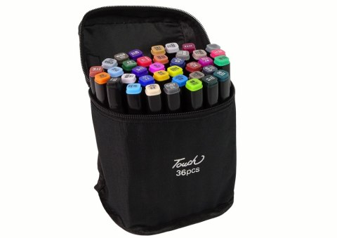 Zestaw Pisaków Markerów Touch PRO 36 SZT Torba Markery Alkoholowe LEAN