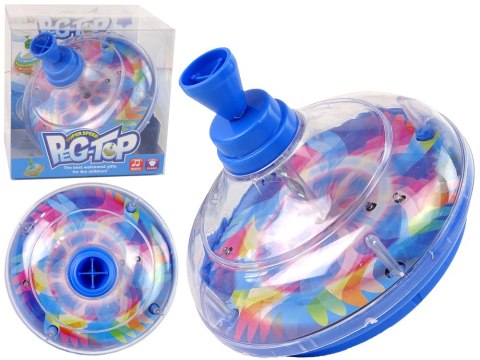 Bączek Do Kręcenia Zabawka Kolory Diody LED Muzyka LEAN Toys