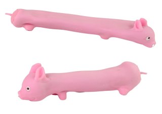 Elastyczna Różowa Świnka Gniotek Squishy Zabawka Sensoryczna LEAN TOYS