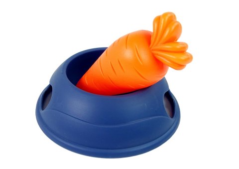Maskotka Interaktywna Króliczek Królik Biały Miska Marchewka LEAN Toys