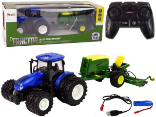 Traktor Zdalnie Sterowany RC 1:24 Belarka Niebieski LEAN Toys