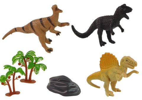 Zestaw Figurek Dinozaury w Tubie Park Akcesoria 12 El. LEAN Toys