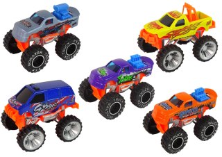 Zestaw Pojazdów Auta Monster Truck Różne Kolory 9 szt. LEAN Toys