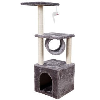 Drapak Dla Kota Z Domkiem Tunelem Platformy 30x30x107cm LEAN