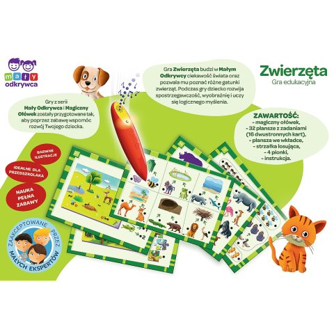 Gra dla dzieci Zwierzęta Magiczny ołówek Trefl 02111 Trefl Gry