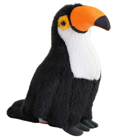 Pluszowy Ptak Tukan Pluszak Maskotka Przytulanka Biały 35cm LEAN Toys