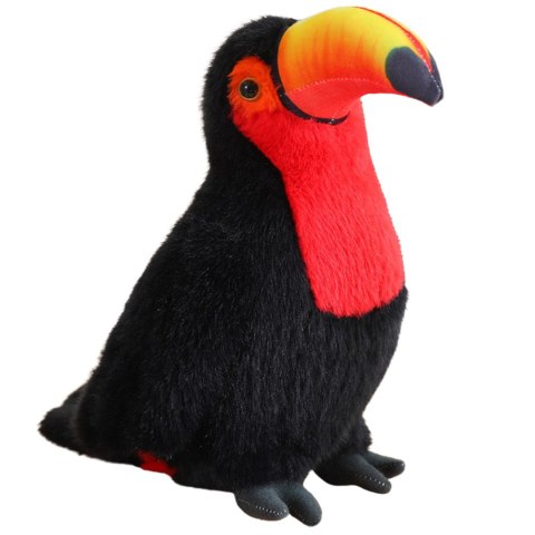 Pluszowy Ptak Tukan Pluszak Maskotka Przytulanka Czerwony 35cm LEAN Toys