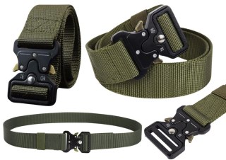 Taktyczny Pas Militarny Parciany Czarny 120 x 3,8cm LEAN