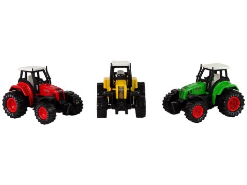Traktor Ciągnik Resorak Metalowy z Napędem LEAN TOYS