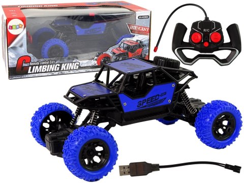 Auto Zdalnie Sterowane Terenowe R/C 1:18 Niebieskie LEAN Toys