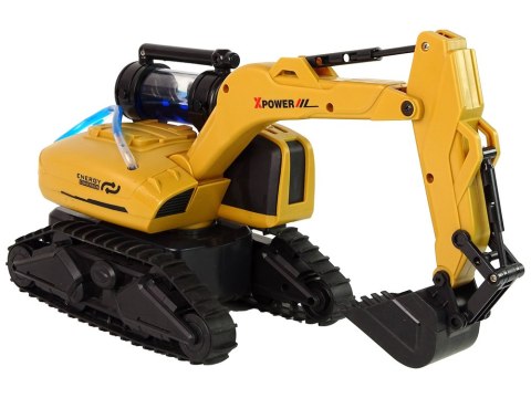 Duża Zdalnie Sterowana Koparka Gąsienicowa Żółta LEAN Toys