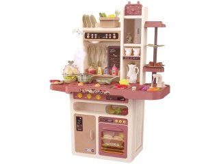 Kuchnia Dla Dzieci Woda Para Wodna Dźwięk Światła Akcesoria 65 Elementów LEAN Toys