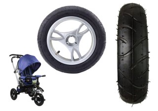 Plastikowe koło z gumową oponą (pompowane) PRO 700 przednie LEAN CARS