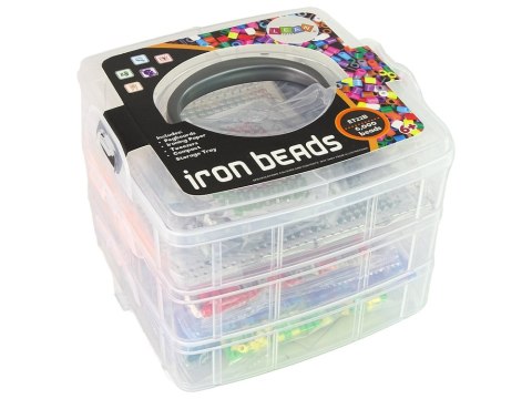 Zestaw Kolorowych Koralików Do Prasowania DIY 6000 Sztuk LEAN Toys