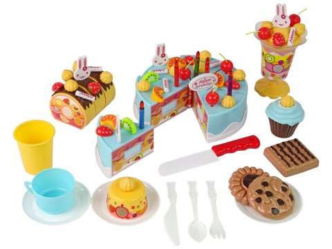 Zestaw Słodkości Tort Ciastka Na Rzepy Dekoracje DIY LEAN Toys