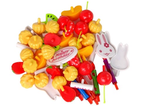 Zestaw Słodkości Tort Ciastka Na Rzepy Dekoracje DIY LEAN Toys