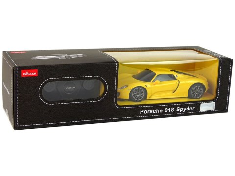 Auto R/C Porsche 918 1:24 Rastar Żółte Rastar