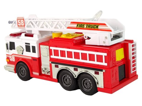 Woź Strażacki Straż Pożarna Dźwięki Światła Czerwona LEAN Toys