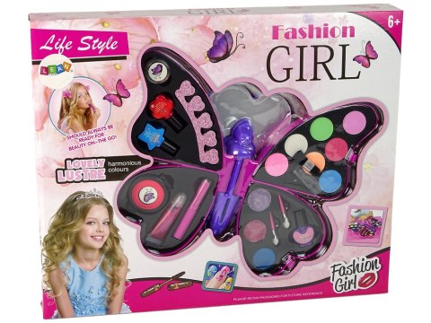 Zestaw Do Makijażu Fioletowy Motyl Cienie Do Powiek LEAN Toys