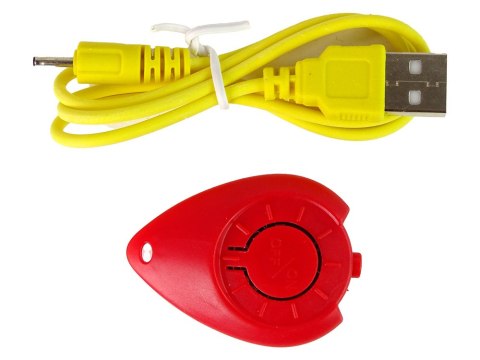 Rakieta Wyrzutnia Latająca Ładowarka Biała 21 cm LEAN Toys