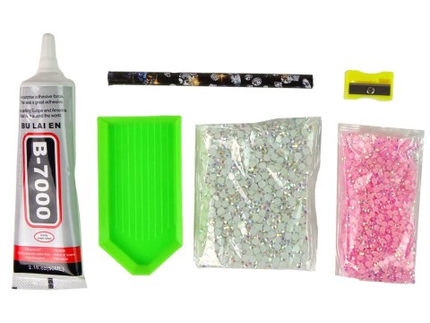 Zestaw Jednorożec DIY Diamenty Kryształki Różowy LEAN Toys