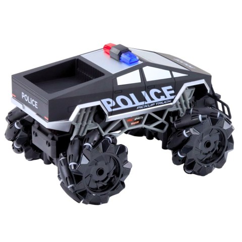 Auto Terenowe Pick Up Truck Policja Zdalnie Sterowany RC Światła Dym 1:16 LEAN Toys