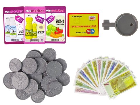 Kasa Fiskalna Dotykowa Akcesoria Czytnik Dźwięk LEAN Toys