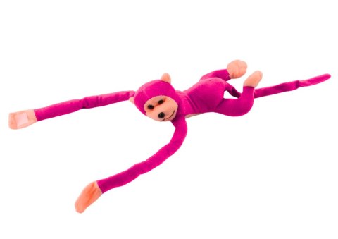 Maskotka Pluszowa Małpka z Dźwiękiem Ciemno Różowa 80 cm LEAN Toys