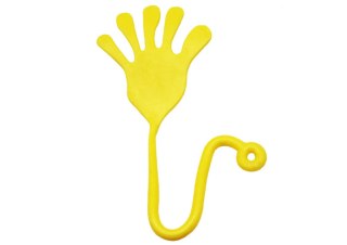 Lepka Rączka Łapka Elastyczna Glut Slime Żółta LEAN TOYS