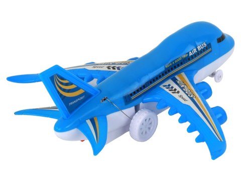 Samolot Zdalnie Sterowany R/C Światła Niebieski DIY LEAN Toys